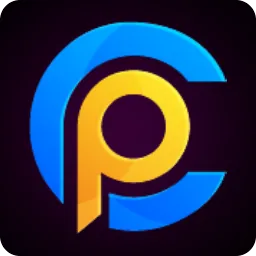 โลโก้ตัว P สีน้ำเงินทอง ในแถวโลโก้ค่าย